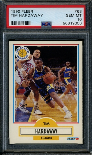 1990 Fleer #063 Tim Hardaway PSA 10 #56319056