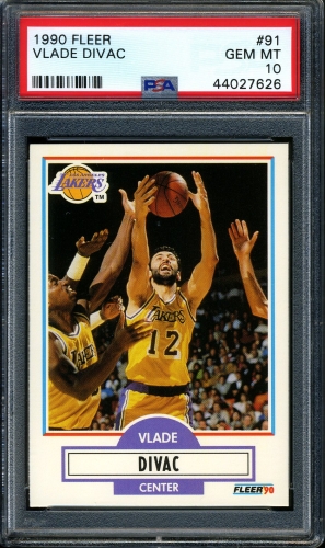 1990 Fleer #091 Vlade Divac PSA 10 #44027626