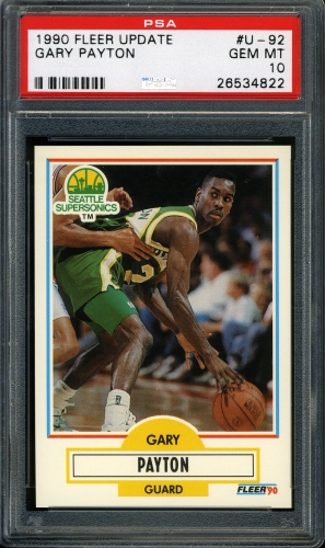 1990 Fleer Update #U-092 Gary Payton PSA 10 #26534821