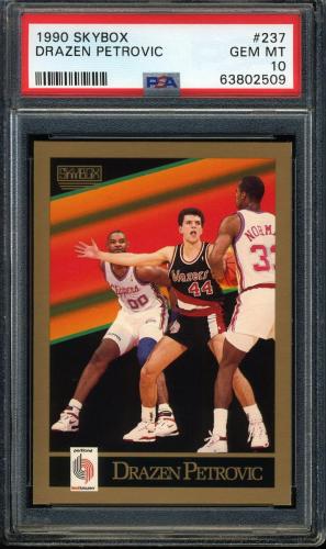 1990 SkyBox #237 Drazen Petrovic PSA 10 #63802509