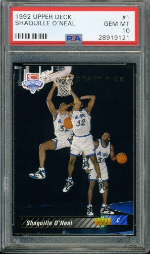 1992 Upper Deck #001 Shaquille O'Neal PSA 10 #28919121