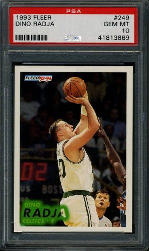 1993 Fleer #249 Dino Radja PSA 10 #41813869