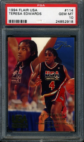 1994 Flair USA #114 Teresa Edwards PSA 10 #24852918