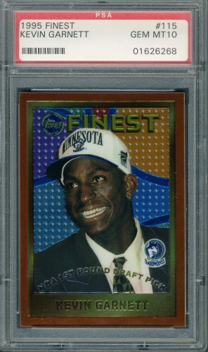 1995 Finest #115 Kevin Garnett PSA 10 #01626268