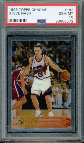 1996 Topps Chrome #182 Steve Nash PSA 10 #28608572