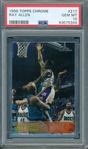 1996 Topps Chrome #217 Ray Allen PSA 10 #63075344
