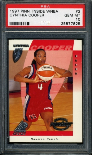 1997 Pinnacle Inside WNBA #002 Cynthia Cooper PSA 10 #25877825
