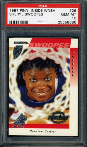 1997 Pinnacle Inside WNBA #026 Sheryl Swoopes PSA 10 #25558886