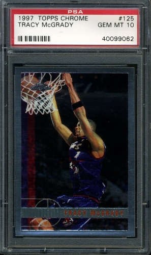 1997 Topps Chrome #125 Tracy McGrady PSA 10 #40099062