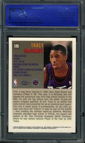 1997 Topps Chrome #125 Tracy McGrady PSA 10 #40099062 - Back