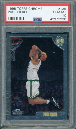 1998 Topps Chrome #135 Paul Pierce PSA 10 #42972930