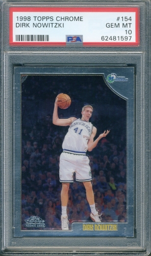 1998 Topps Chrome #154 Dirk Nowitzki PSA 10 #62481597