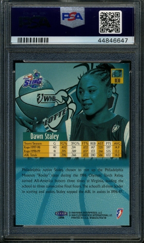 1999 Ultra WNBA #101 Dawn Staley PSA 9 #44846647 - Back