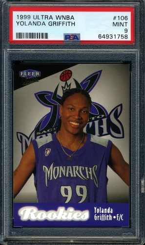 1999 Ultra WNBA #106 Yolanda Griffith PSA 9 #64931758