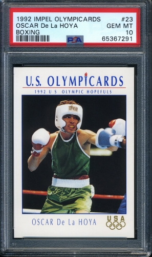 1992 Impel U.S. Olympic Hopefuls #23 Oscar de la Hoya PSA 10 #65367291