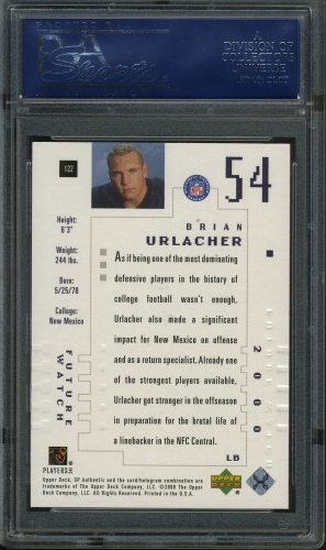 2000 SP Authentic #122 Brian Urlacher PSA 10 #17792796 - Back