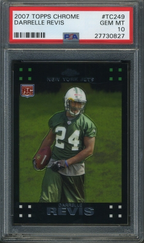 2007 Topps Chrome #TC249 Darrelle Revis PSA 10 #27730827
