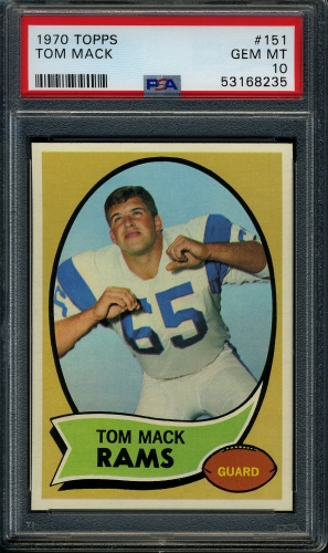 1970 Topps #151 Tom Mack PSA 10 #53168235