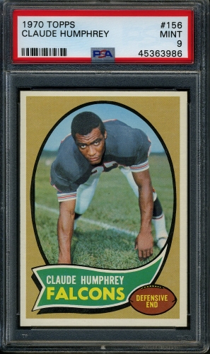 1970 Topps #156 Claude Humphrey PSA 9 #45363986