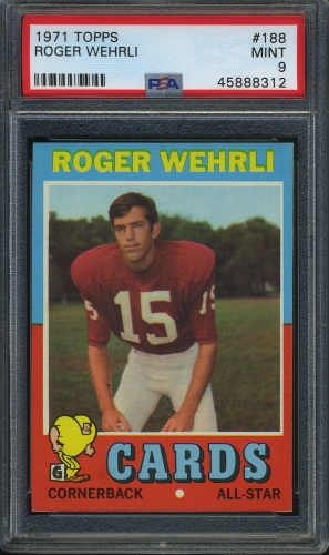 1971 Topps #188 Roger Wehrli PSA 9 #45888312