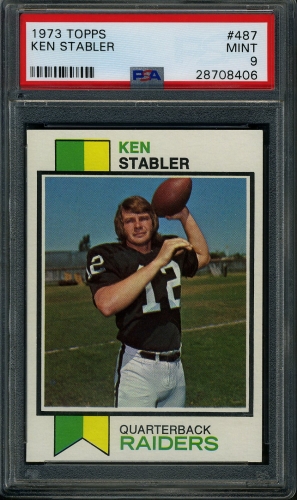 1973 Topps #487 Ken Stabler PSA 9 #28708406