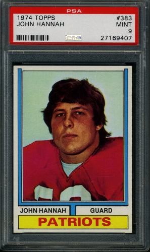 1974 Topps #383 John Hannah PSA 9 #27169407