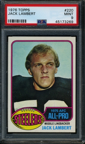 1976 Topps #220 Jack Lambert PSA 9 #45173269