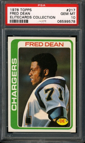 1978 Topps #217 Fred Dean [Pedigree: Elitecards Collection] PSA 10 #06599578