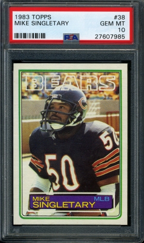 1983 Topps #038 Mike Singletary PSA 10 #27607985