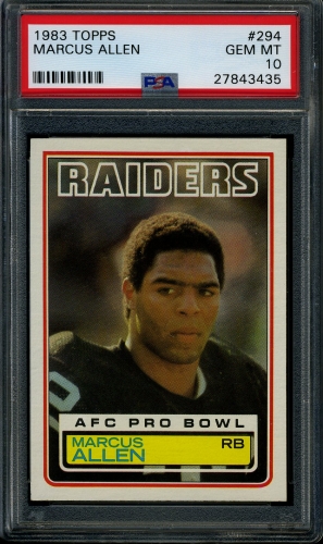 1983 Topps #294 Marcus Allen PSA 10 #27843435