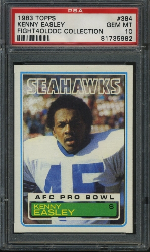 1983 Topps #384 Kenny Easley [Pedigree: Fight4OldDC Collection] PSA 10 #81735982