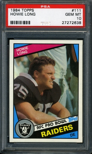 1984 Topps #111 Howie Long PSA 10 #27272638