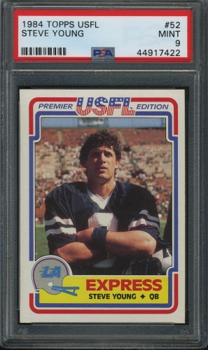 1984 Topps USFL #052 Steve Young PSA 9 #44917422