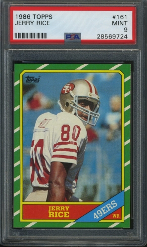 1986 Topps #161 Jerry Rice PSA 9 #28569724
