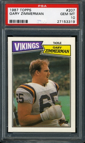 1987 Topps #207 Gary Zimmerman PSA 10 #27153319