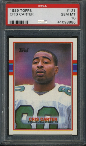 1989 Topps #121 Cris Carter PSA 10 #41098886