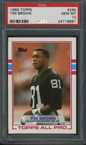 1989 Topps #265 Tim Brown PSA 10 #24718691