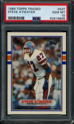 1989 Topps Traded #052T Steve Atwater PSA 10 #62816806