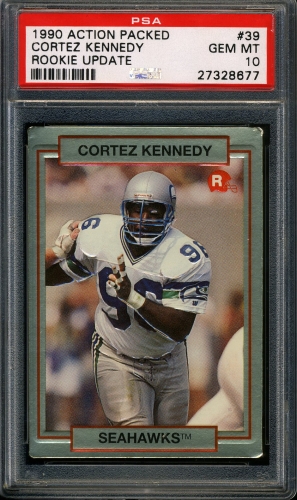 1990 Action Packed Rookie Update #039 Cortez Kennedy PSA 10 #27328677