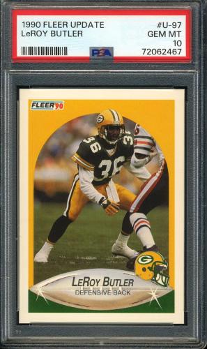 1990 Fleer Update #U-097 LeRoy Butler PSA 10 #72062467