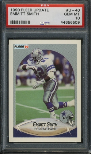 1990 Fleer Update #U-040 Emmitt Smith PSA 10 #44656509