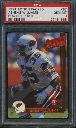 1991 Action Packed Rookie Update #067 Aeneas Williams PSA 10 #27181868