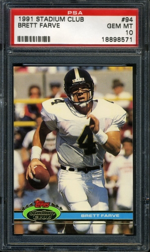 1991 Stadium Club #094 Brett Favre PSA 10 #18898571