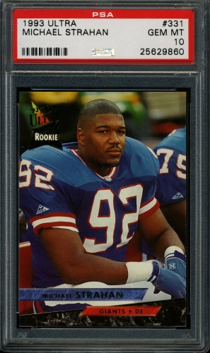 1993 Ultra #331 Michael Strahan PSA 10 #25629860