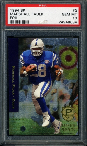 1994 SP #003 Marshall Faulk PSA 10 #24948634