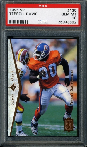 1995 SP #130 Terrell Davis PSA 10 #26933892