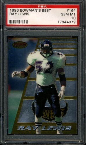 1996 Bowman's Best #164 Ray Lewis PSA 10 #17944079