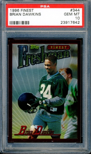 1996 Finest #344 Brian Dawkins PSA 10 #23917642