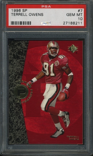 1996 SP #007 Terrell Owens PSA 10 #27188211