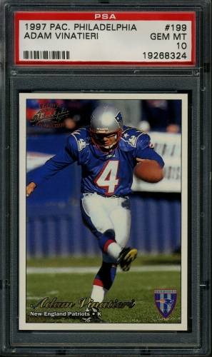 1997 Pacific Philadelphia #199 Adam Vinatieri PSA 10 #19268324